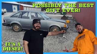 Epic Gift Reveal: My Friend's Reaction to a Classic 1984 Ford Escort!