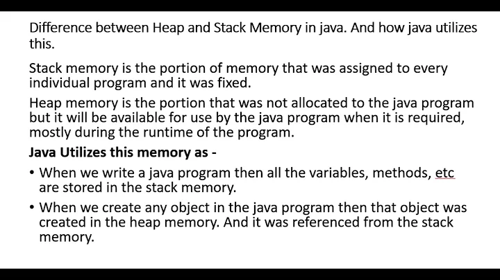 Difference between stack and heap memory? #java #coding #stack #heap #interview #top10