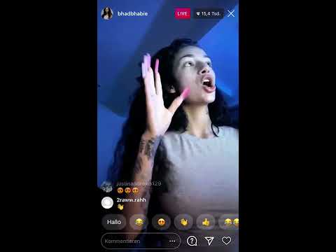 Bhad Bhabie shows her nipples in hot Instagram Livestream (11/17/2020)
