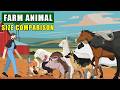 Farm Animals Size Comparison: From 9 cm Duckling to 1.7 m Buffalo