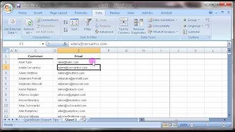 QuickBooks: How to export your customer