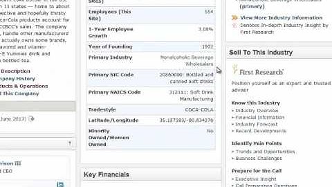 Using Hoovers to Research Your Company