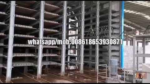 Brick machine full production line with steaming system cuber brick pallet separator @ worksite