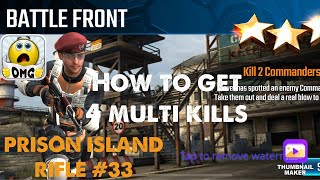 Battle Front, Sniper Strike Special OPs mission #33- Prison Island (rifle/zone 16)