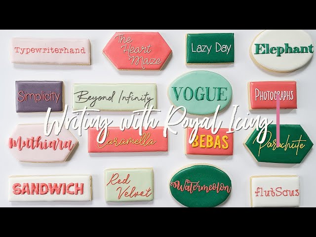 Helpful Tips for Writing with Royal Icing — The Cookie Countess