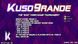 Oh No! Its Kuso9rande, Day 37! Four-Way Match in Mystery Game
Kusogrande, the bad game tournament, is in its ninth season!
See the upcoming and past match schedule, VODs, and other Kusogrande links here: https://docs.google.com/spreadsheets/d/1fLV92M8zCoGlQUb_bzPZO2tAJul1X9S4onLcnUq3d2M/edit#gid=0
Also streamed at twitch.tv/brossentia Oh No! Its Kuso9rande, Day 37! Four-Way Match in Mystery Game