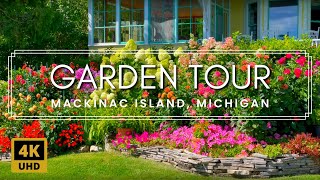 Mackinac Island Garden Tour of East & West Bluffs | Amazing Homes and Gardens With Peaceful Music