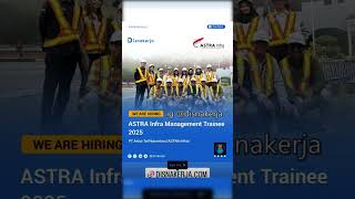 🚧 LOKER ASTRA INFRA 2025 – Program Management Trainee Resmi Dibuka!