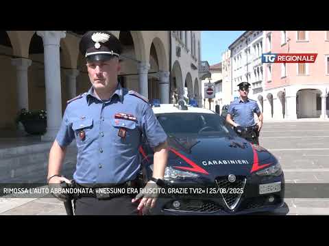 RIMOSSA L'AUTO ABBANDONATA: «NESSUNO ERA RIUSCITO, GRAZIE TV12» | 25/08/2025
