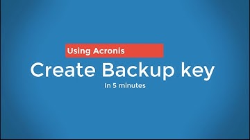 Create One key Backup restore without the help of any DVD or USB