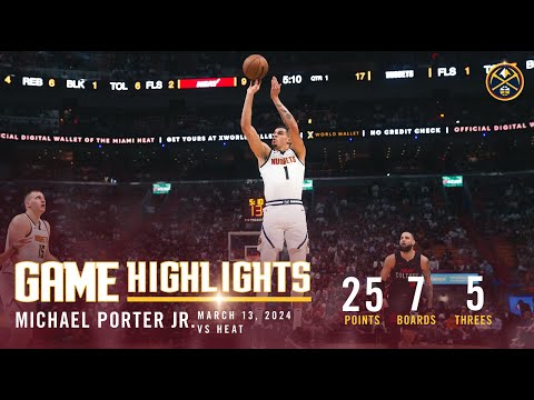 Michael Porter Jr. Full Game Highlights vs. Heat 🎥