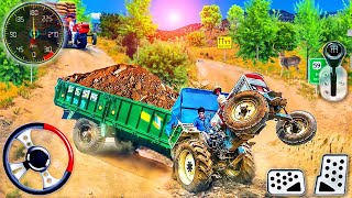 Farming Tractor Trolley Sim 3D Video Games in village #farming screenshot 3