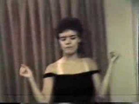 susan reeder-lip syncing "Beast of Burden" 1987