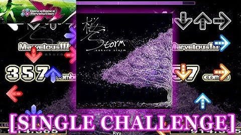 【DDR X2】 sakura storm [SINGLE CHALLENGE] 譜面確認＋クラップ