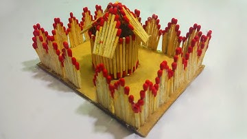 How to Make a Match House idea very easy || Match stick Art and Craft Ideas