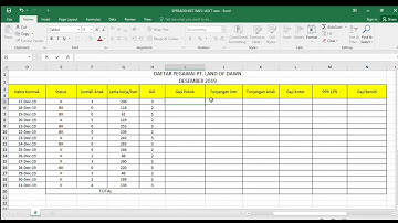 CARA MENGISI GAJI KARYAWAN DENGAN RUMUS IF, VLOOKUP - MS. EXCEL