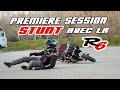 Première session stunt avec la nouvelle R6 !