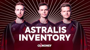 ASTRALIS Inventory feat. gla1ve, dupreeh, dev1ce | RED and BLACK LOADOUT with KNIFE csgo | cs.money