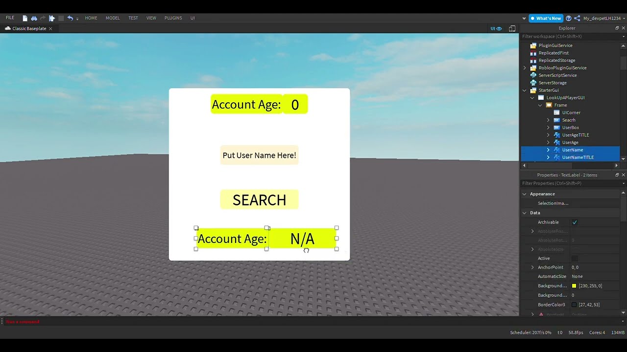 How To Make a Player Search GUI In Roblox Part 1