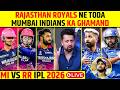 🔴MI VS RR IPL 2026 LIVE: RAJASTHAN ROYALS NE TODA MUMBAI INDIANS KA GHAMAND, RR CRUSHED MI #ipl2026