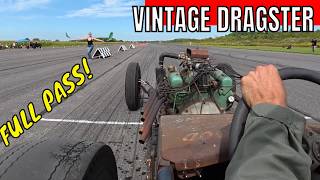 Old School Buick Nailhead Powered Dragster Making a Pass!