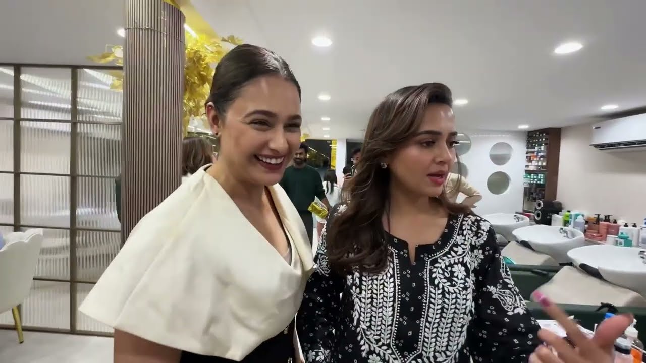 Eekleens first birthday party and Teja ,s new Salon opening  #yuvikachaudhary 