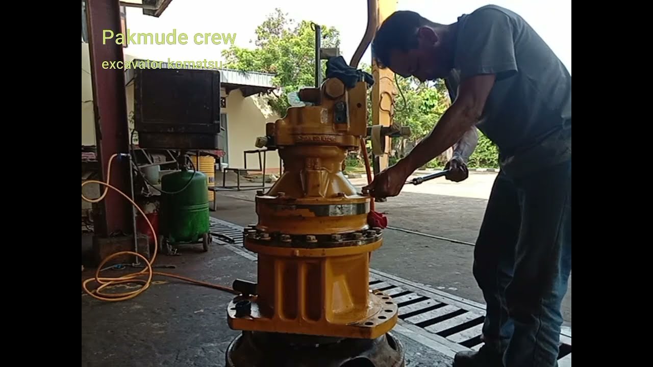 Cara pasang seal oil dan bearing swing //Excavator komatsu