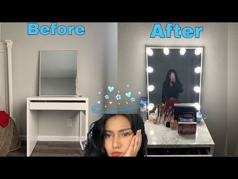 diy--vanity-mirror-and-desk-|-under-$80