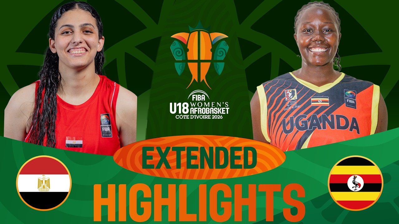 Egypt 🇪🇬  v Uganda 🇺🇬 | Extended Highlights | FIBA U18 Women's AfroBasket 2026