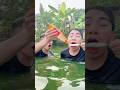 Tìm nước chấm kem dưới ao và quái vật xuất hiện #challenge #funny #shortsvideo