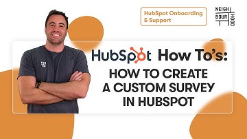 How to Create a Custom Survey in HubSpot | HubSpot How To