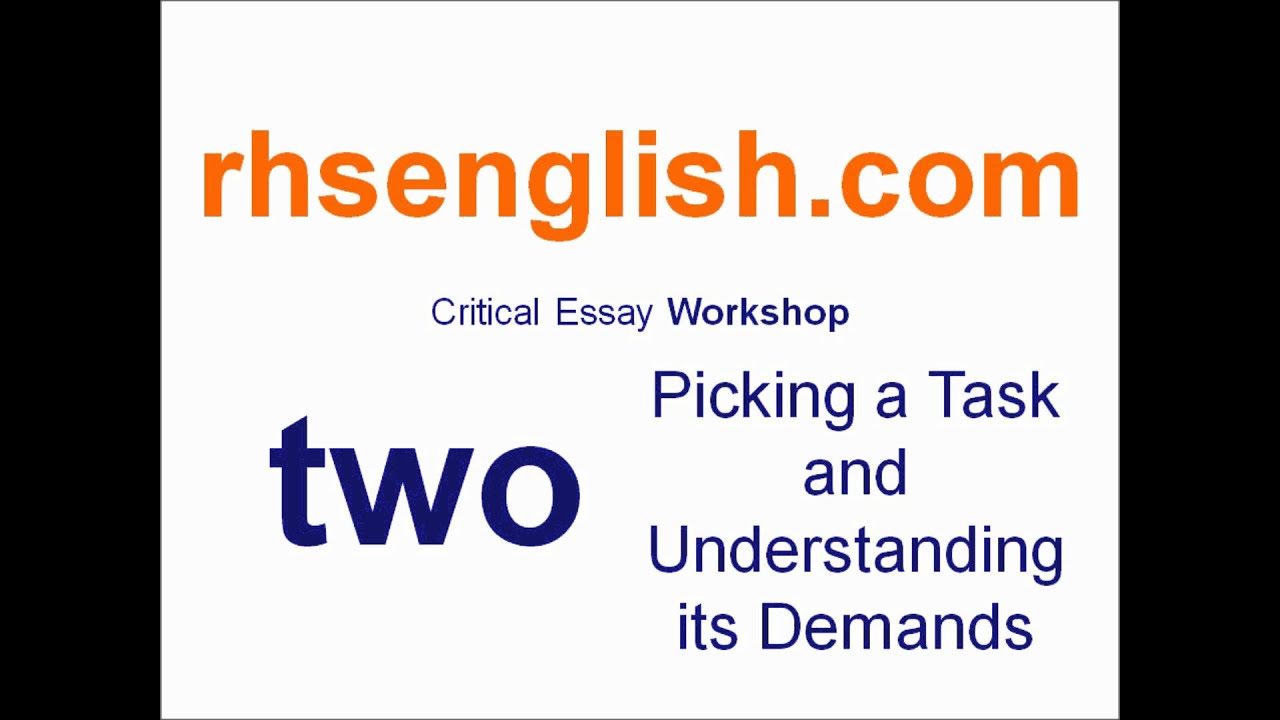 higher english critical essay understanding standards