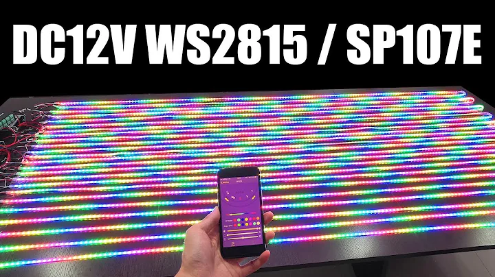 Addressable WS2815 LED Strips Work with SP107E, How to Build a LED Music Screen