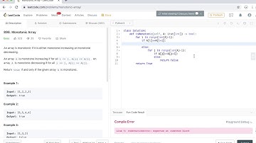 LeetCode - 896  Monotonic Array  - Python
