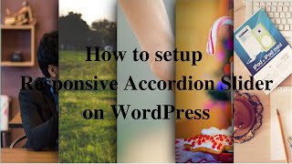 How to setup responsive accordion slider on WordPress Post and Page