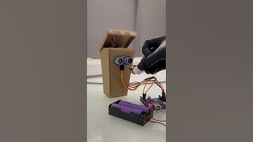 Smart dustbin using Arduino UNO science project #diy #arduinouno #tech
