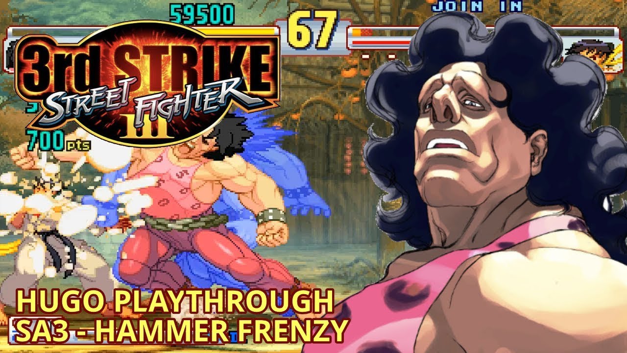 (Old) Hugo SA3 (Hammer Frenzy) Playthrough - Street Fighter 3 Third