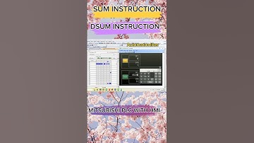 SUM & DSUM instruction Mitsubishi PLC With HMI #shorts #mitsubishi #shortvideo #hmi #plcprogramming