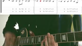 Video thumbnail of "Basket Case Guitar Solo- Green Day(tabs)"