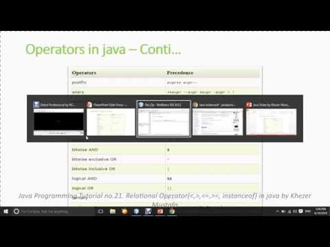 Java Programming.Tutorial no.21. Relational Operator(instanceof) in java by Khezer Mustafa in Hindi/
