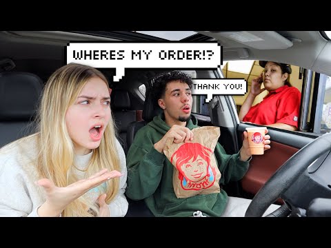 IGNORING MY GIRLFRIENDS DRIVE THRU ORDER! *BAD IDEA*