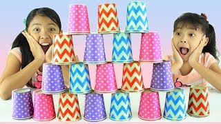 Cup Challenge  Minute To Win It  Keira Charma Challenge