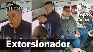Graban robo y extorsión a transporte público- VIDEO COMPLETO / OEM