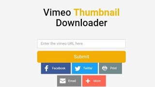 How to create Vimeo thumbnail downloading website screenshot 4