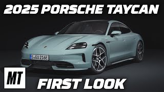 2025 Porsche Taycan First Look: Updated For Better Efficiency | Motortrend