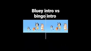 Thumbnail of bluey intro vs bingo intro #shorts #bluey