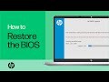 Restore the BIOS on HP Computers with a Key Press Combination | HP Computers | @HPSupport