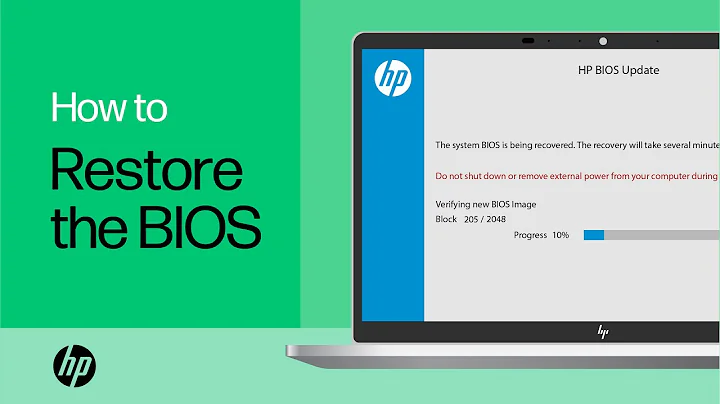 Restore the BIOS on HP Computers with a Key Press Combination | HP Computers | @HPSupport