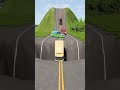 CARS &amp; LOGS TRUCKS vs GIANT HOLE   Beamng Drive #shorts #massivepit #giantpit