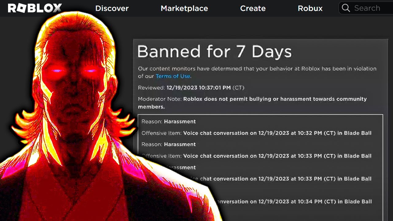 ROBLOX just banned PACKGOD..